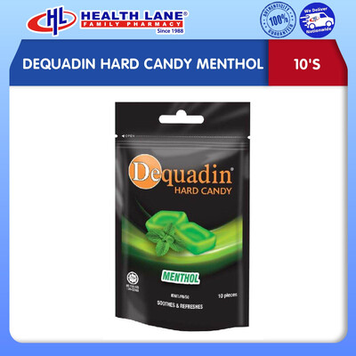 DEQUADIN HARD CANDY MENTHOL (10'S)